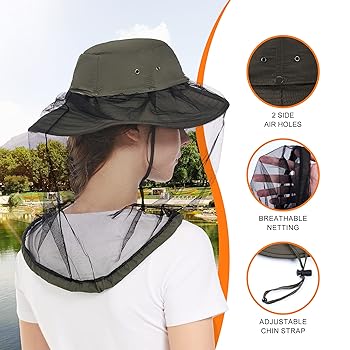 Amazon.com: Mosquito Net Hat - Foldable Sun Protection Bug